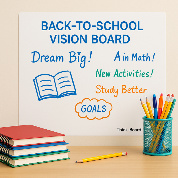 How to Make a Back-to-School Vision Board with Think Board