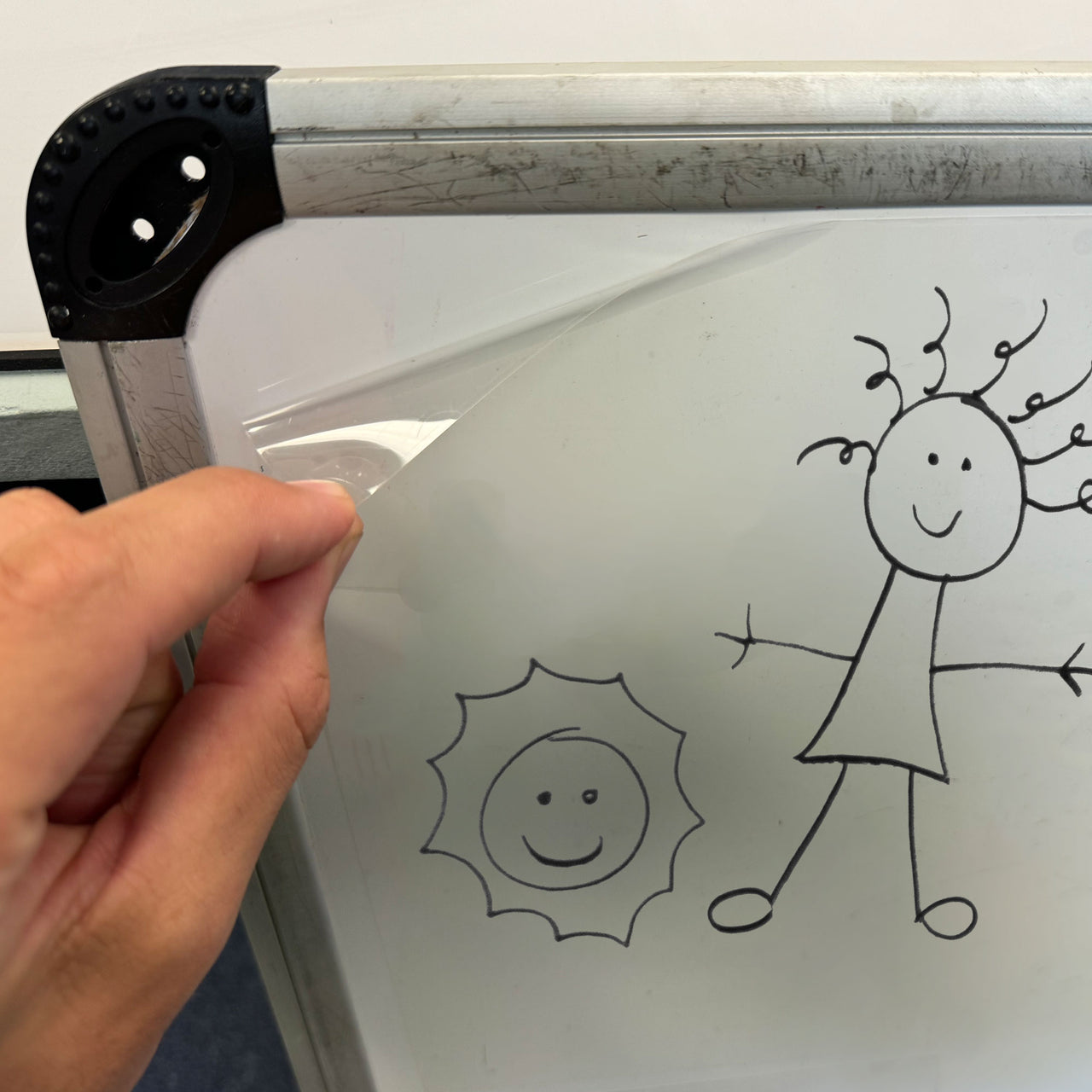 Preserve Whiteboard Writing: Clear Overlay Film