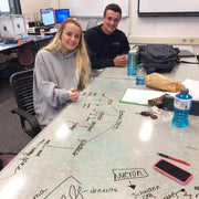 clear whiteboard table dry erase table in classroom