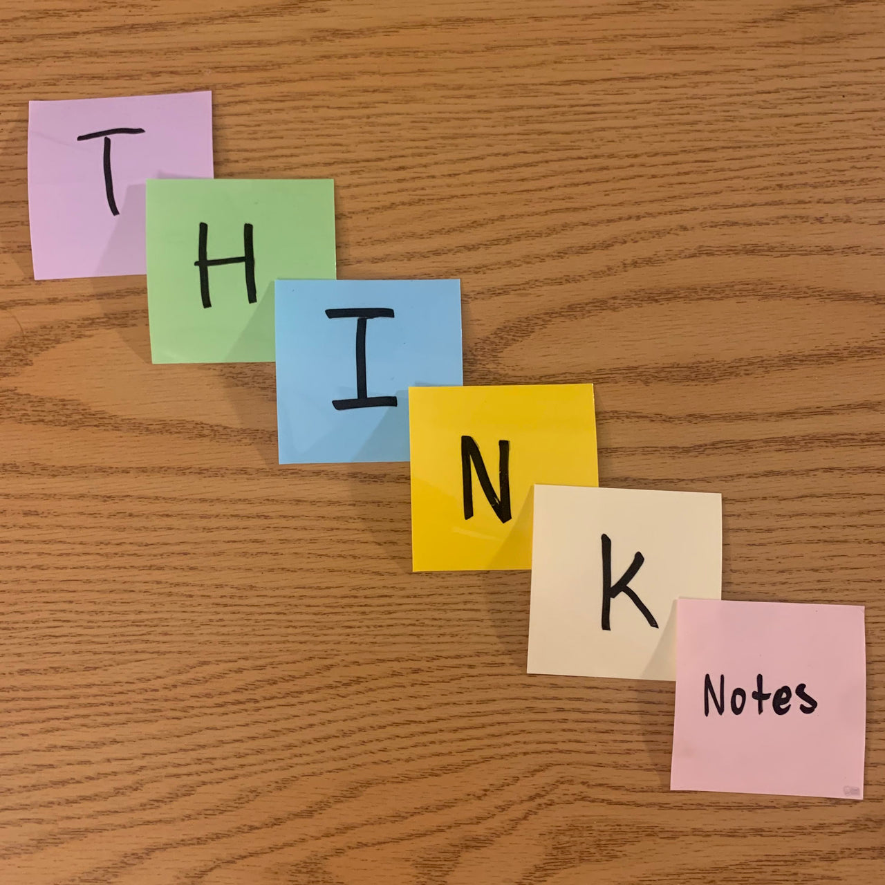 "Think Notes" Reusable Sticky Notes