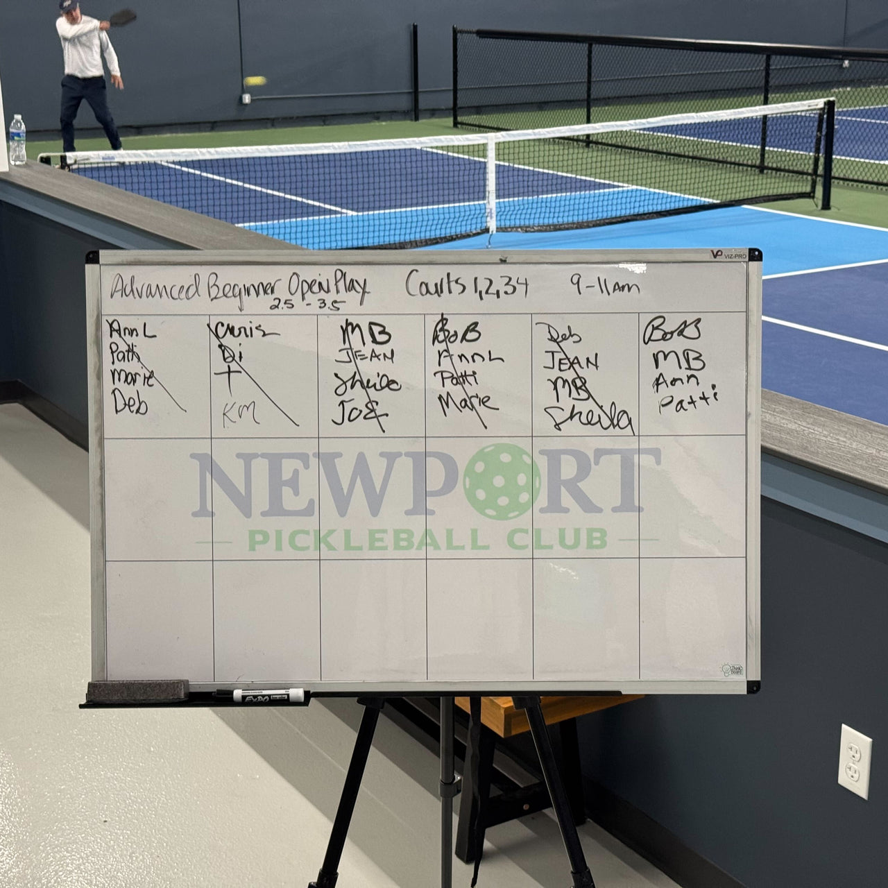 Custom Pickleball Court Sign-Up Whiteboard