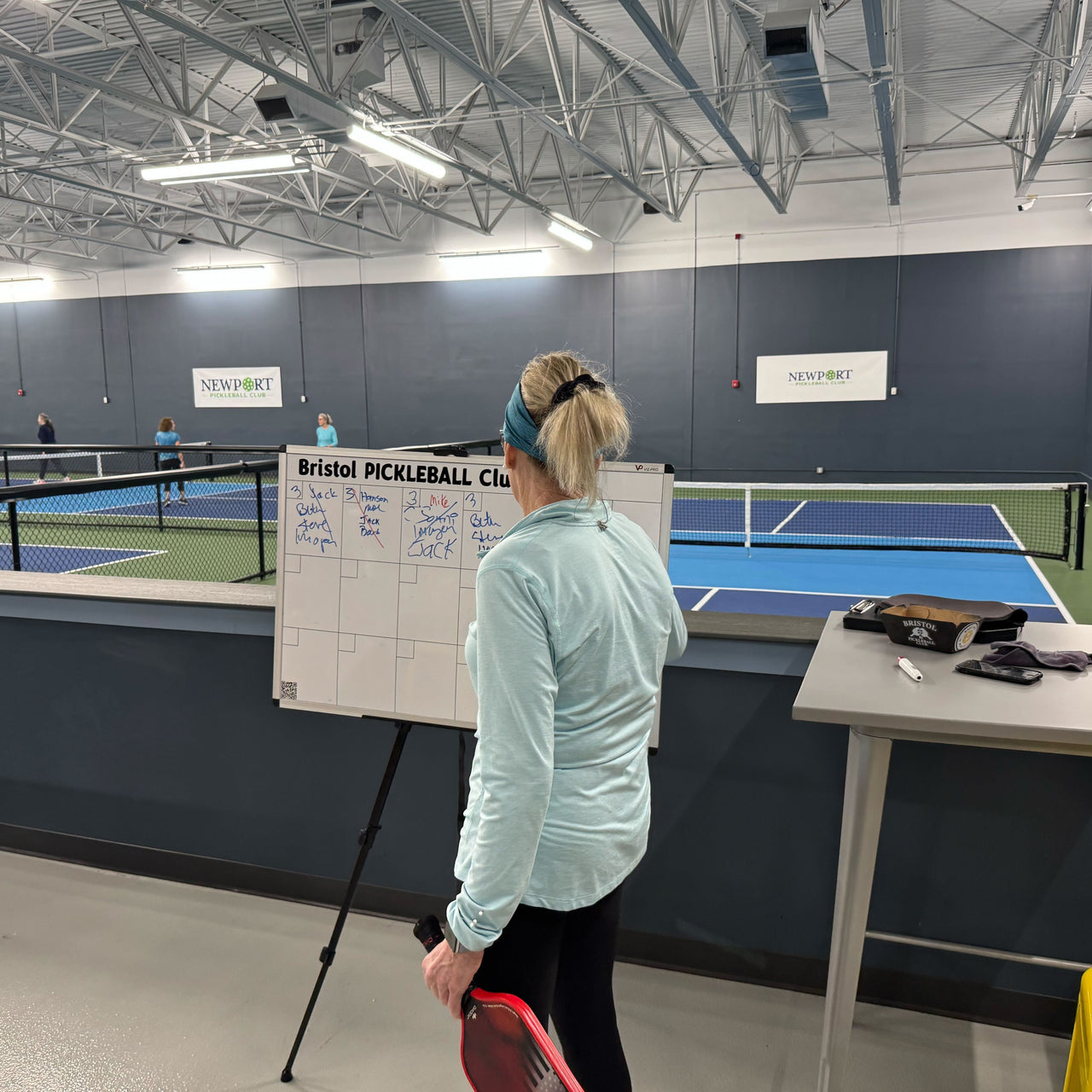 Custom Pickleball Court Sign-Up Whiteboard