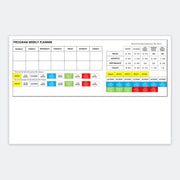 Custom planning board, dry erase version