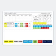 Custom planning board, magnetic version with a pack of 10 magnets