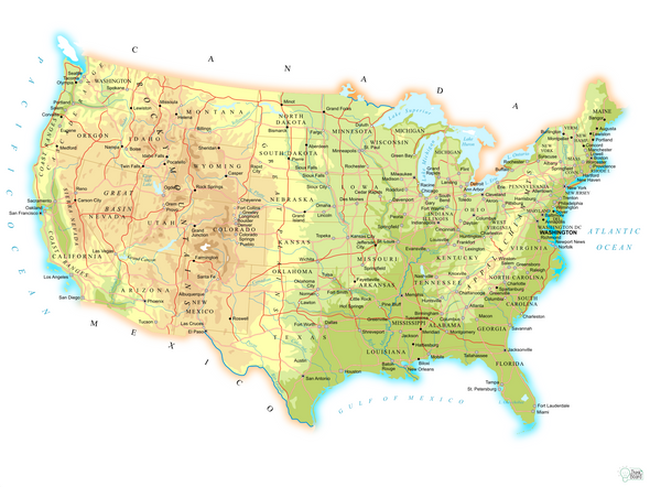United States Road Map