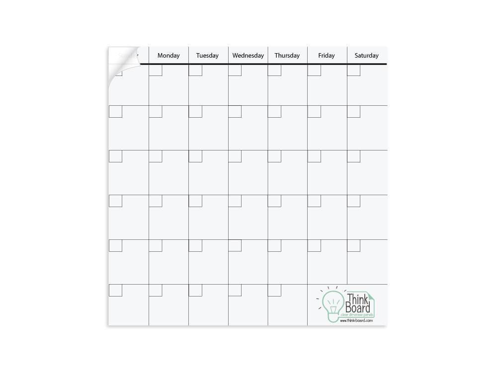Think Board 14"x14" Think Board Calendar Add On Other