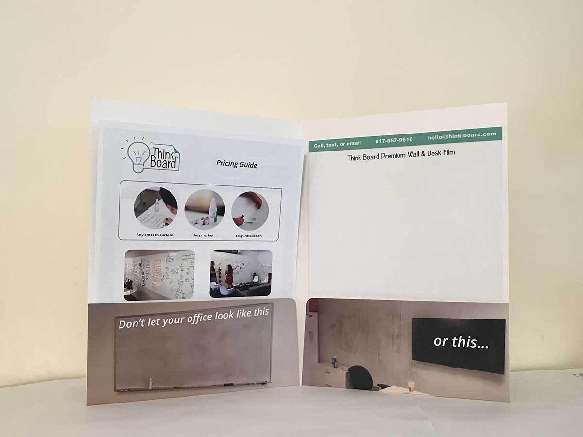 Think Board Home Sample Folder Folders