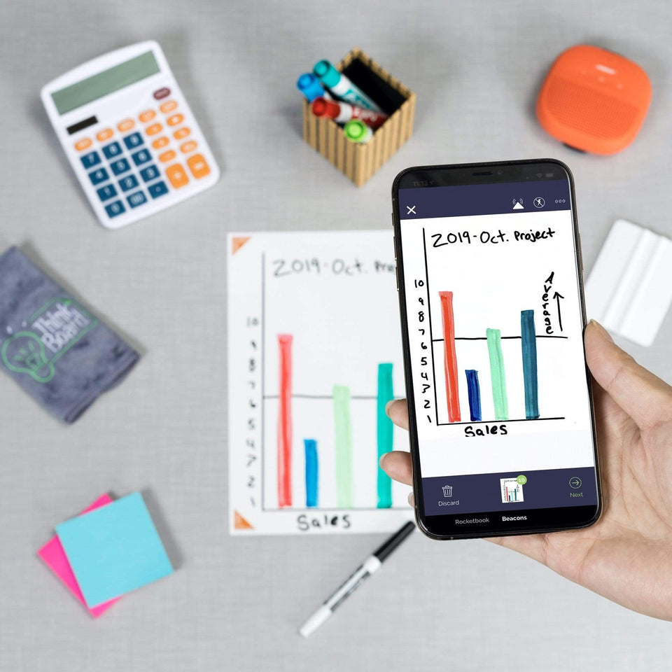 Think Board X2 - Rocketbook Think Board - Peel and Stick Whiteboard